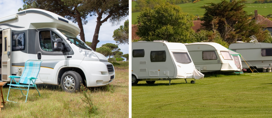 Camper Vans and Caravans at Revive Christian Holiday Retreat