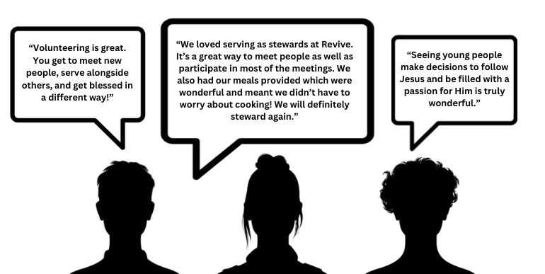“Volunteering is great. You get to meet new people, serve alongside others, and get blessed in a different way!”